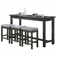 5713GY 4-Piece Pack Counter Height Set Connected