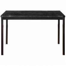 2601BK-48 Dining Table, Faux Marble Top Tempe