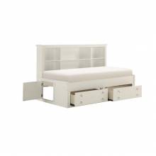 2058WHPRT-1* Twin Lounge Storage Bed, White Meghan