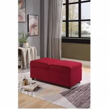 4573RD Storage Ottoman/Chair, Red Denby