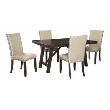 D397 Rokane 5PC SETS RECT Dining Room EXT Table + 4 Side Chairs