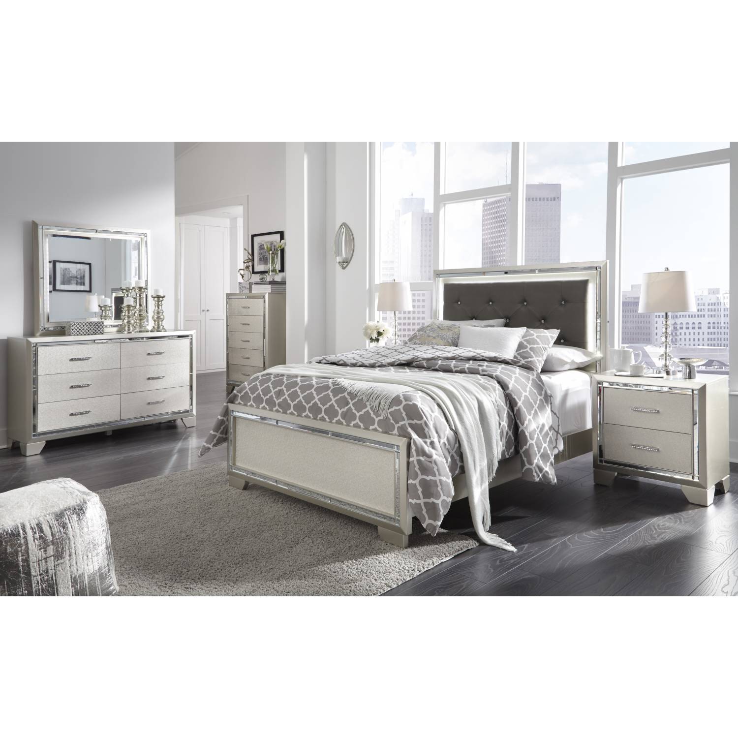 Lonnix queen shop panel bed