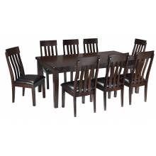 D596 Haddigan 9PC SETS RECT Dining Room EXT Table + 8 Side Chairs