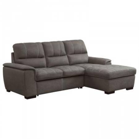 9858TP*SC 2-Piece Sectional with Pull-out Bed and Hidden Storage Andes