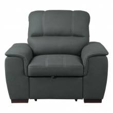 9858GY-1 Chair with Pull-out Ottoman Andes