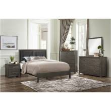 2145NP-CKGr Edina California King Bedroom Set - Brown-Gray