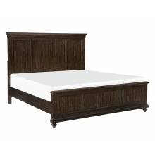 1689K-1CK Cardano California King Bed - Driftwood Charcoal over Acacia Solids and Veneers
