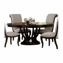SAVION Round / Oval Pedestal Dining Table Espresso