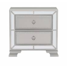 1646-4 Avondale Night Stand - Silver