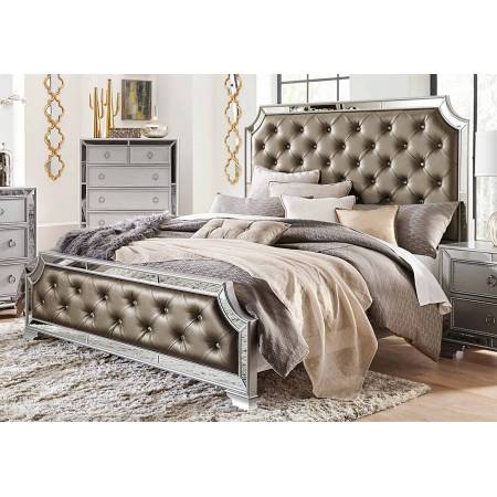 1646-1 Avondale Queen Bed - Silver