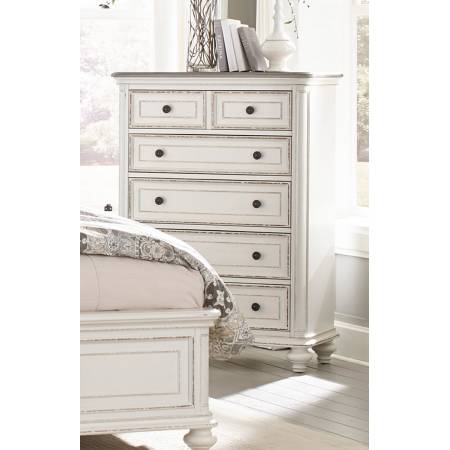 1624W-9 Baylesford Chest - Antique White Rub-Through Finish