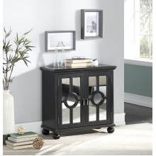 ACCENT CHEST WITH MIRROR DOOR-ANTIQUE BLACK, 3A 1000A70BK