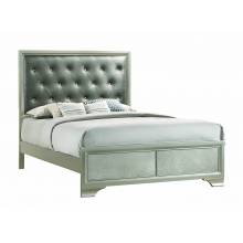 222721Q Salford Queen Bed Metallic Sterling And Grey
