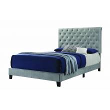 310042KE Warner Upholstered Eastern King Bed Grey