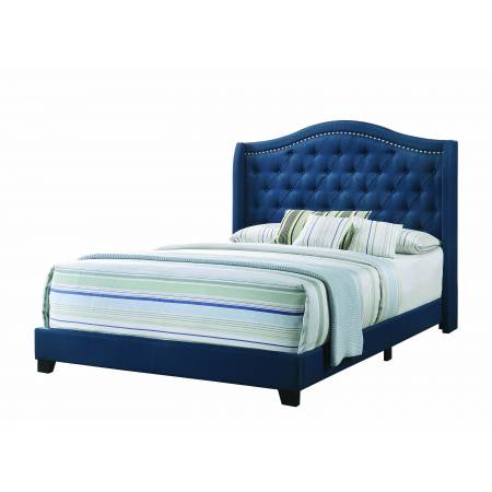 310071Q Sonoma Camel Back Queen Bed Navy Blue