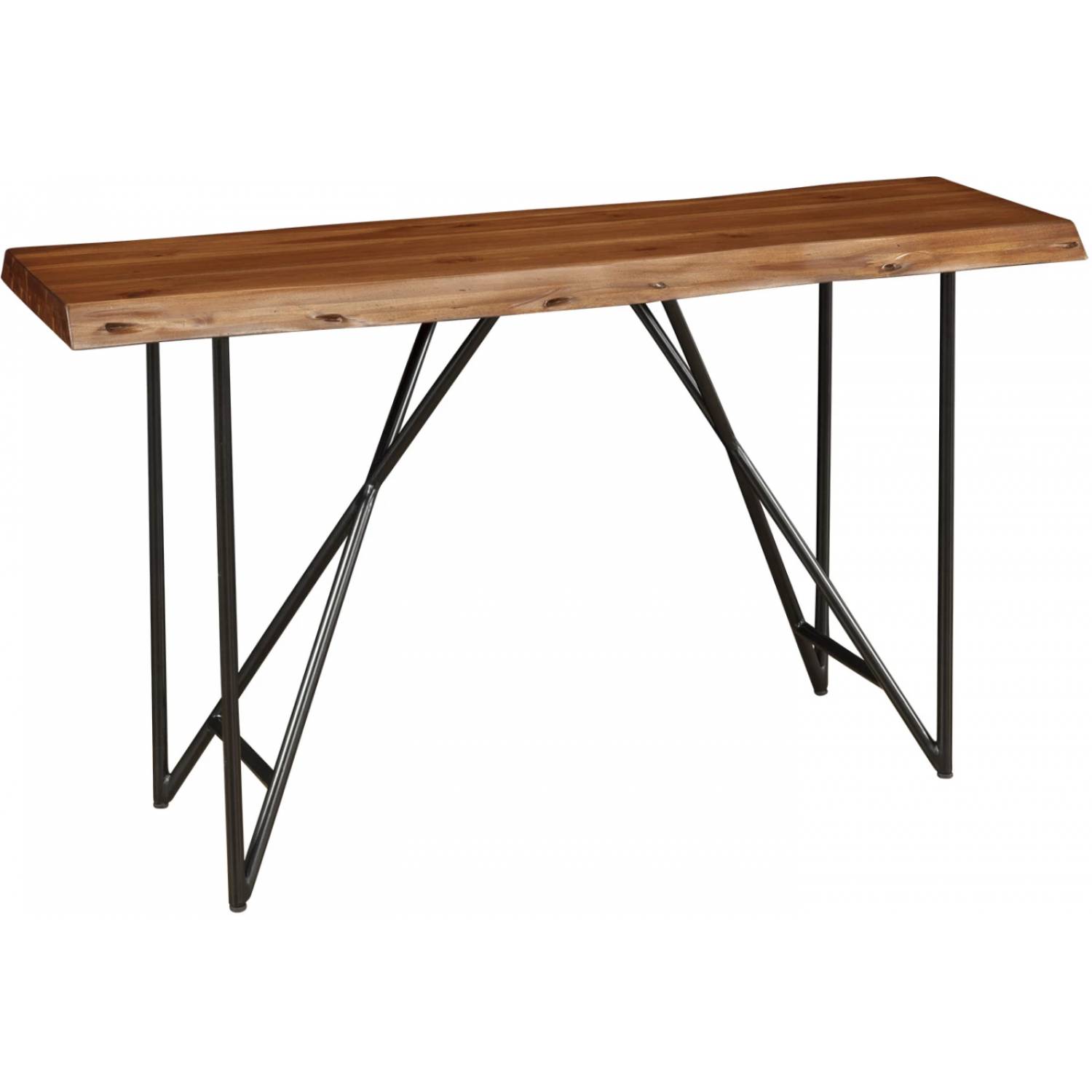 196863 Live Edge Light Walnut Sofa Table