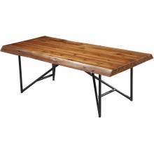 1968-61 Live Edge Light Walnut Coffee Table