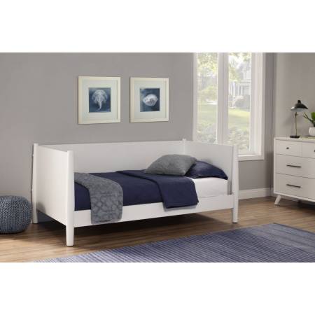 966-W-09T Flynn White Twin Size Day Bed