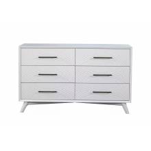 1867-03 Tranquility White 6-Drawers Dresser