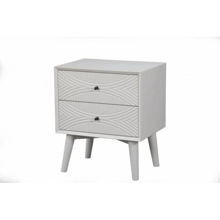 1867-02 Tranquility White Nightstand