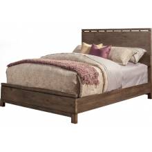 1700-01Q Sydney Weathered Grey Queen Panel Bed