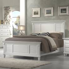 Winchester White Queen Shutter Panel Bed