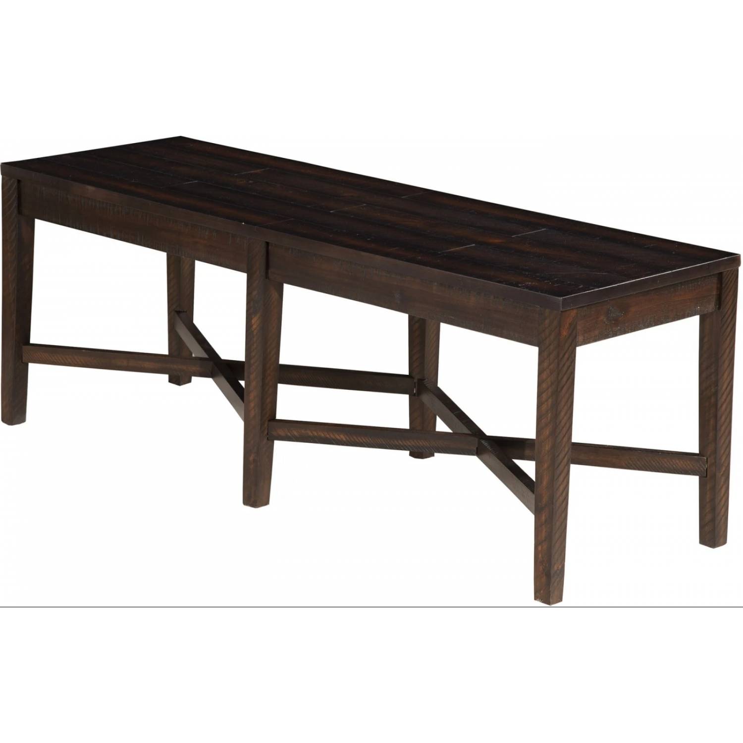 dark espresso dining bench