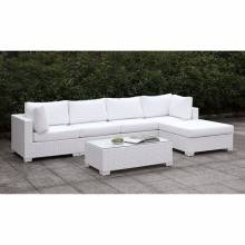 CM-OS2128WH-SET12 SOMANI II L-SECTIONAL W/ RIGHT CHAISE + COFFEE TABLE