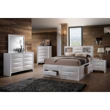 21700Q-4PC 4PC SETS IRELAND WHITE QUEEN BED