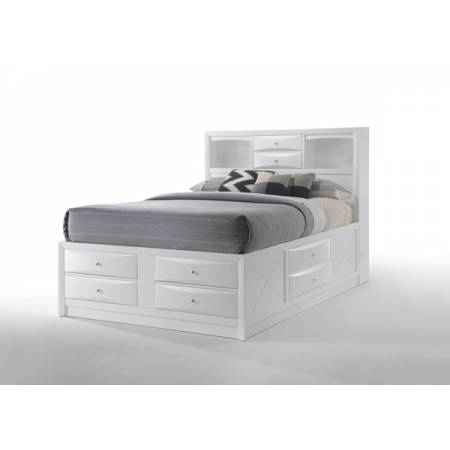 21696EK IRELAND WHITE EASTERN KING BED