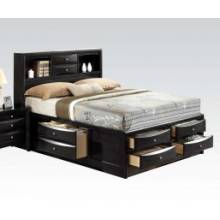 21606EK IRELAND BLACK EASTERN KING BED