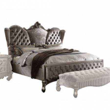 26814CK VERSAILLES SILVER CAL KING BED