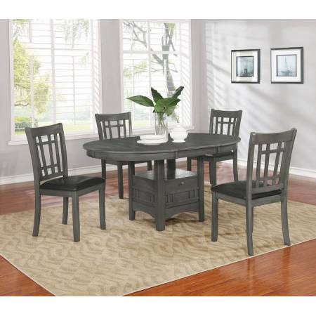 Lavon Dining Table With Extension Leaf Medium Grey 108211