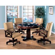 Marietta Casual Tobacco Dining/Game Table and Four 100171-S5