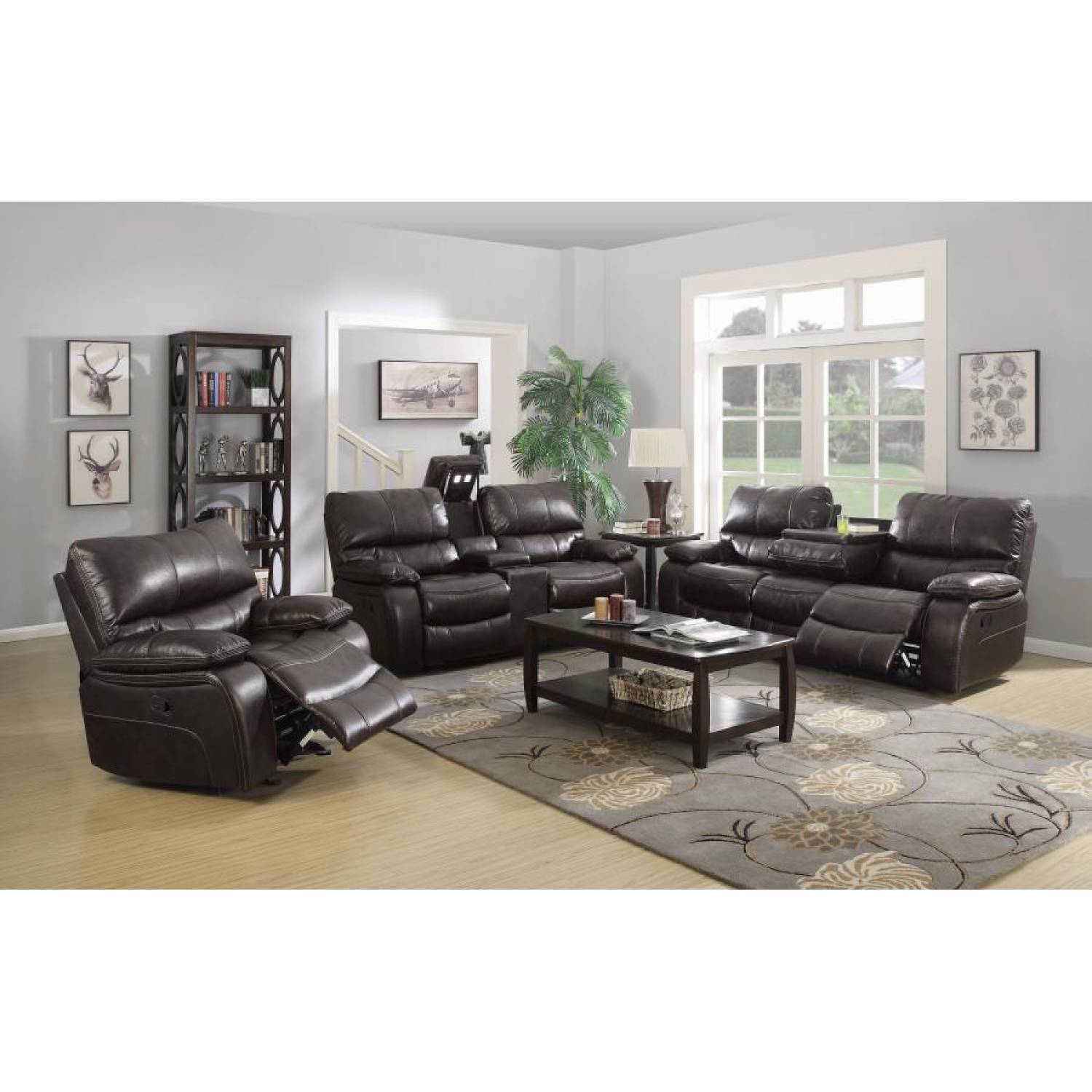 Willemse 3 Piece Reclining Living Room Set 3PC SOFA LOVE RECLINER 601931 S3