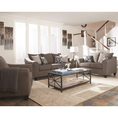 Salizar Transitional Grey Two-Piece Living Room Set 506021-S2