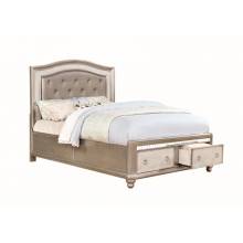 Bling Game 5 Piece King Storage Bedroom Collection (KE.BED,NS,DR,MR,CH) 204180KE-S5