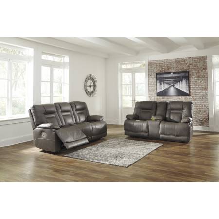 U54602 Wurstrow 2PC SETS PWR REC Sofa with ADJ Headrest + PWR REC Loveseat/CON/ADJ HDRST