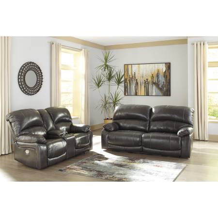 U52403 Hallstrung 2PC SETS 2 Seat Reclining Power Sofa + PWR REC Loveseat/CON/ADJ HDRST