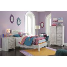 B181 Paxberry 3PC SETS Twin Panel Bed (Twin Bed + Chest + Night Stand)