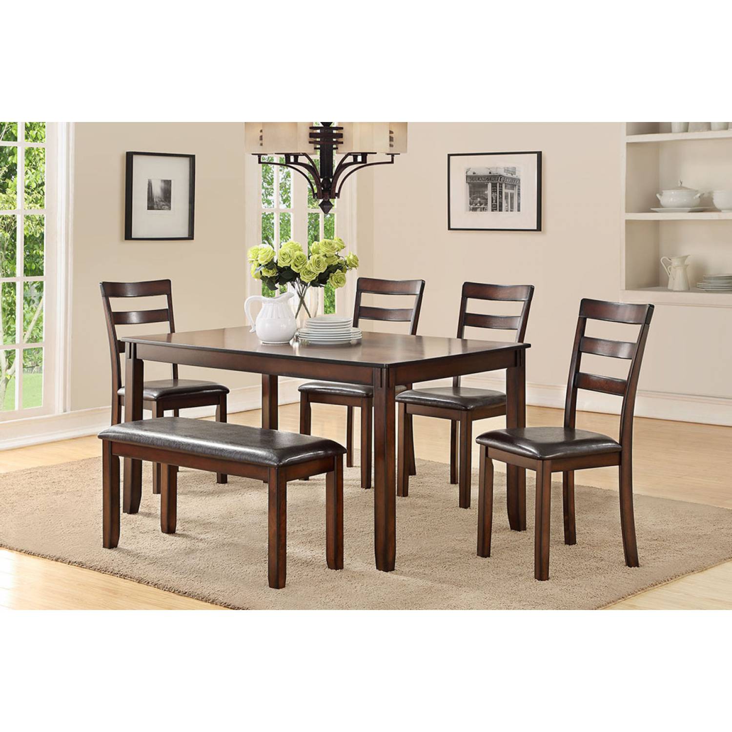 Coviar Piece Dining Set F2547 6-Pcs Dining Set