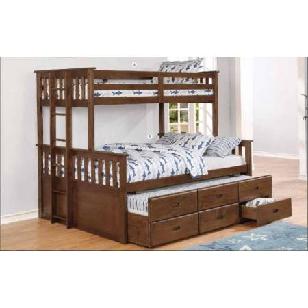 461147 TWIN/QUEEN BUNK BED