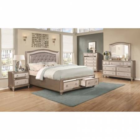 20418 K Bling Game King Bedroom Group with Storage Bed