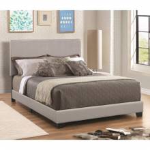 300763F Dorian Grey Upholstered Leatherette Full Bed