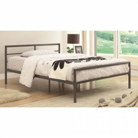 300279T Iron Beds and Headboards Fisher Twin Bed with Sleek Lines