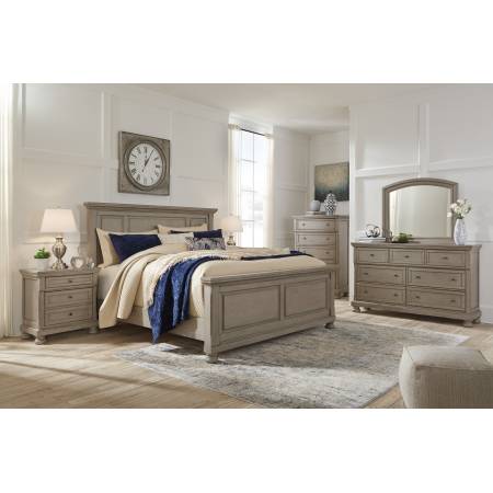 B733 Lettner 4PC SETS Cal King Panel Bed