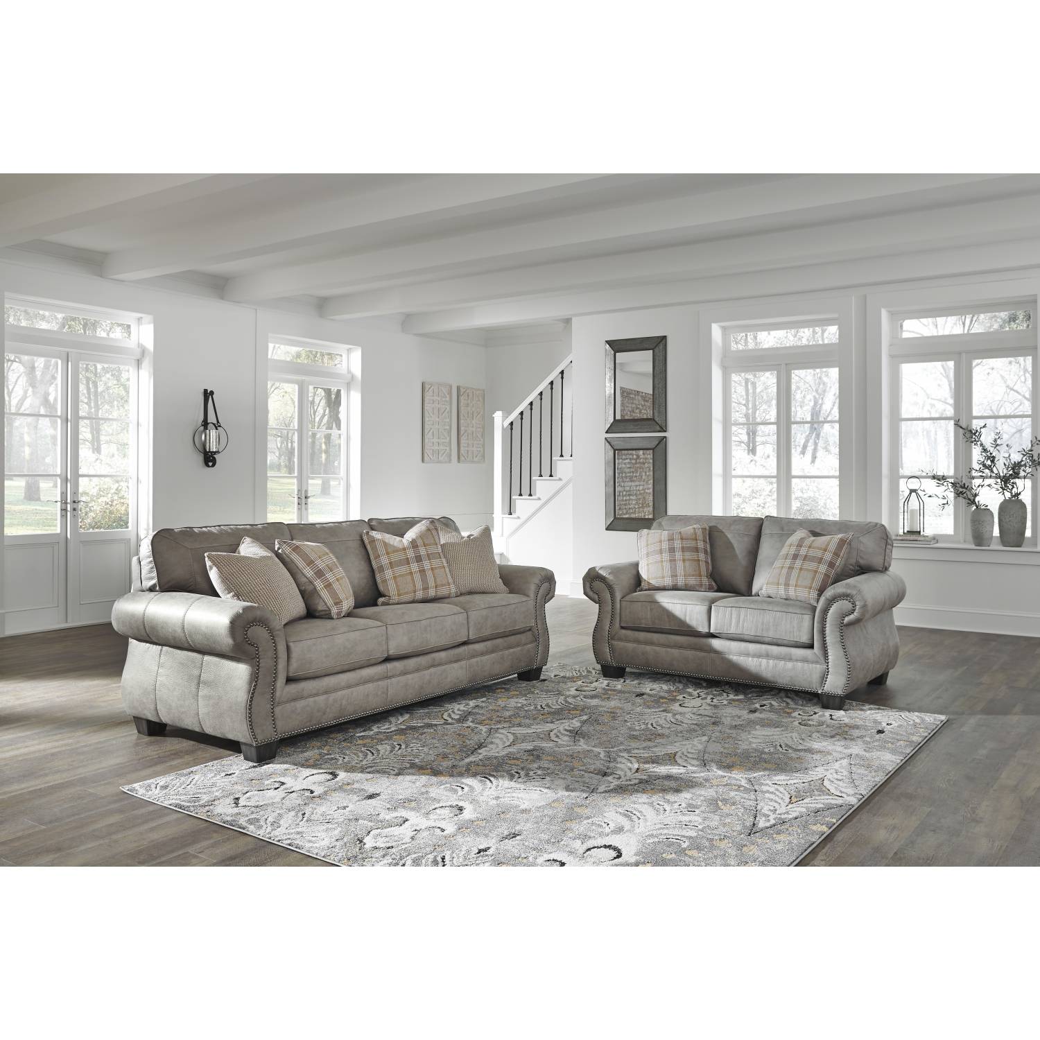 48701 Olsberg 2PC SETS Sofa + Loveseat