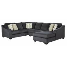 41303 Eltmann RAF Corner Chaise + Armless Loveseat + LAF Sofa w/Corner Wedge