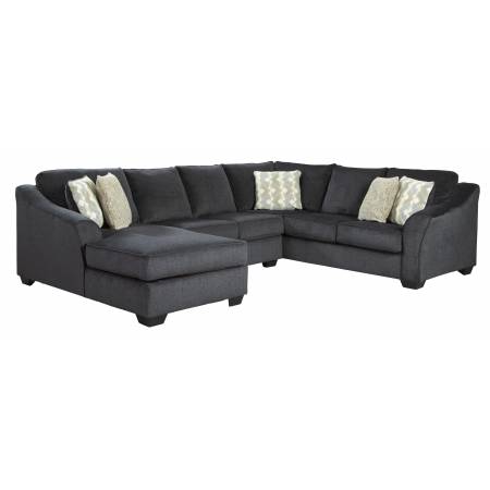 41303 Eltmann LAF Corner Chaise + Armless Loveseat + RAF Sofa w/Corner Wedge