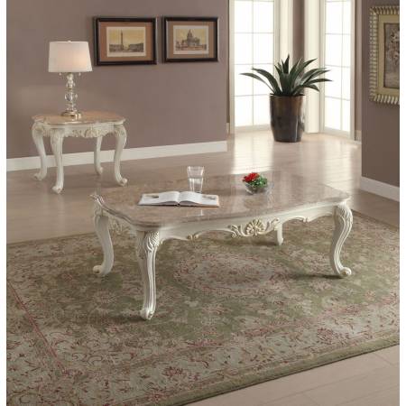 MARBLE TOP END TABLE 83542